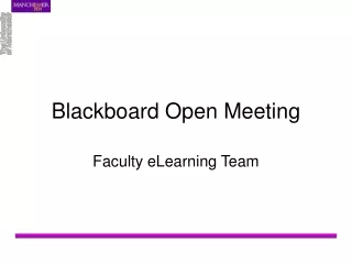 Blackboard Open Meeting
