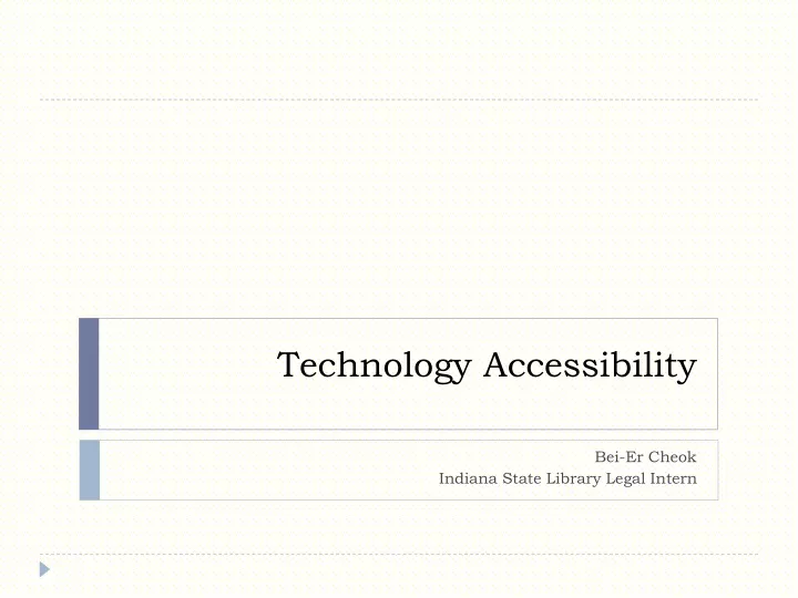 technology accessibility