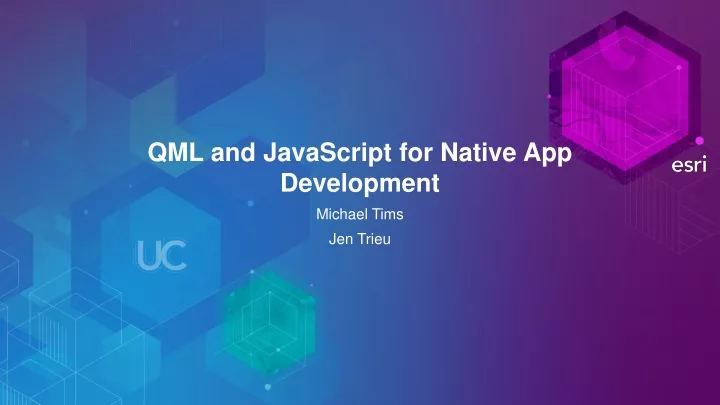 qml and javascript for native app development