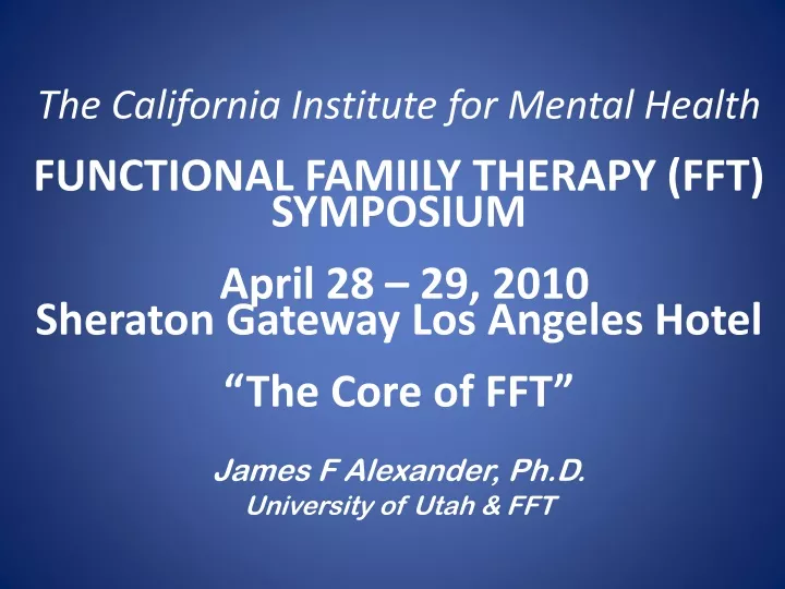 the california institute for mental health