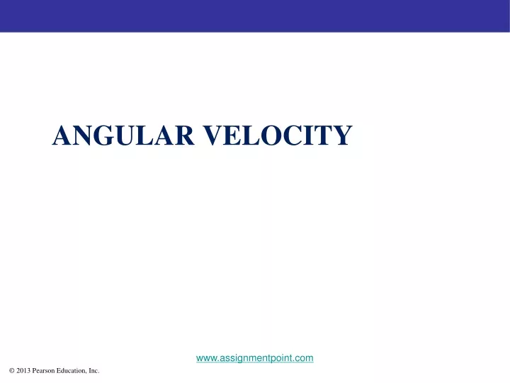 angular velocity