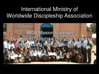 International Ministry of  Worldwide Discipleship Association
