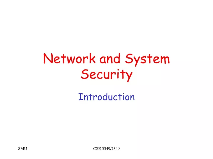 network and system security