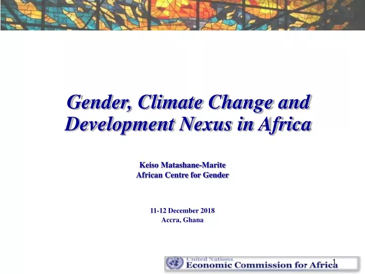 gender climate change and development nexus in africa