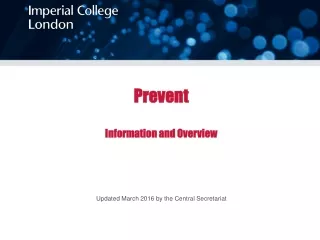 Prevent Information and Overview