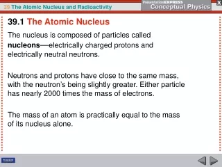 39.1 The Atomic Nucleus