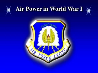 Air Power in World War I