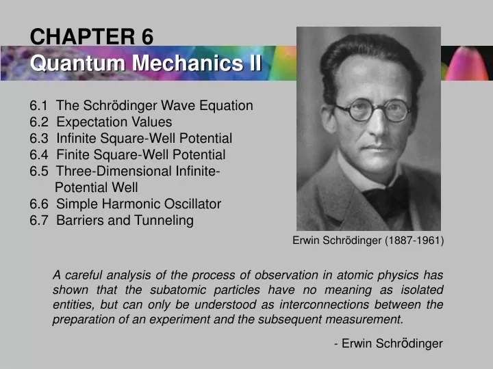 chapter 6 quantum mechanics ii