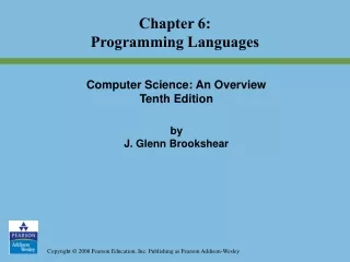 Computer Science: An Overview Tenth Edition by  J. Glenn Brookshear