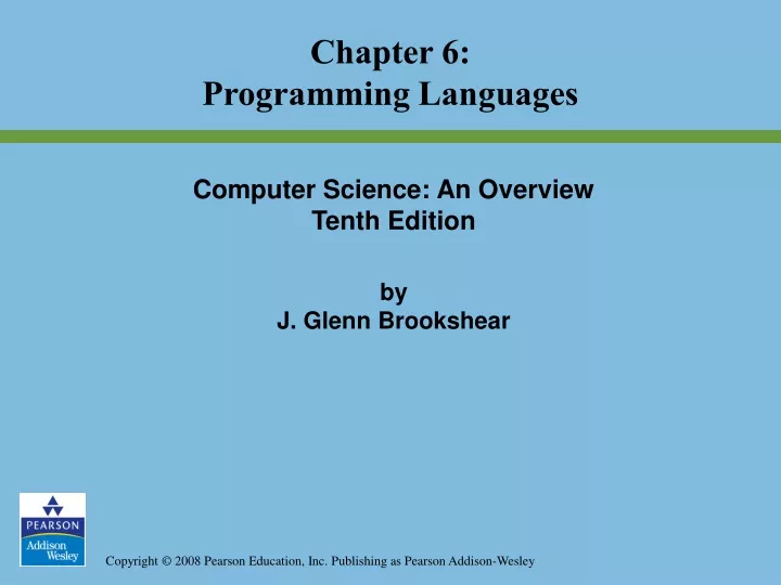 chapter 6 programming languages