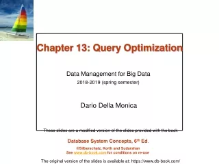 Chapter 13: Query Optimization