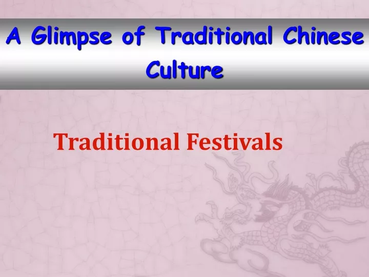 traditional festivals