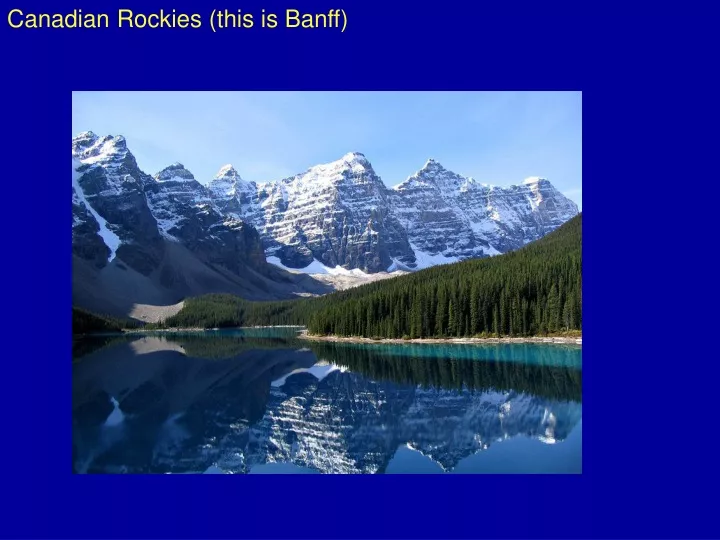 canadian rockies this is banff