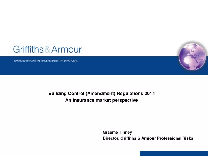 graeme tinney director griffiths armour professional risks