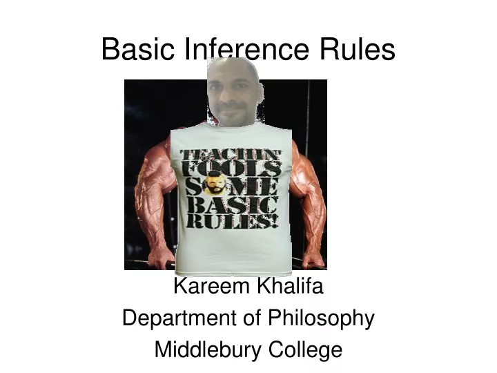 basic inference rules