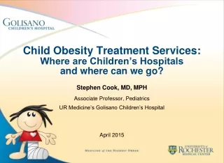 Child Obesity Treatment Services: Where are Children’s Hospitals  and where can we go?