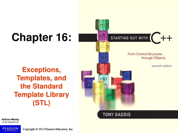chapter 16 exceptions templates and the standard