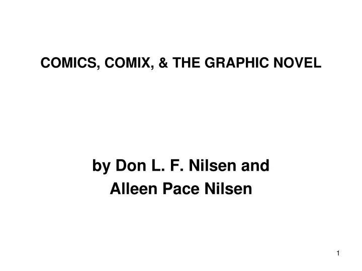 comics comix the graphic novel