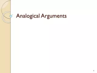 Analogical Arguments