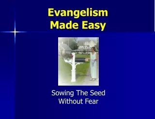 Evangelism Made Easy