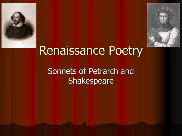 renaissance poetry