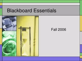 Blackboard Essentials