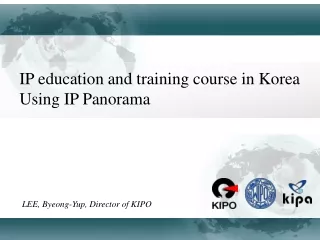 IP education and training course in Korea  Using IP Panorama