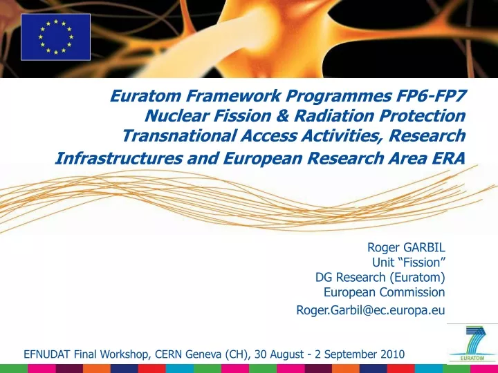 euratom framework programmes fp6 fp7 nuclear
