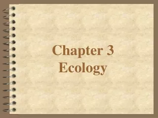 Chapter 3 Ecology