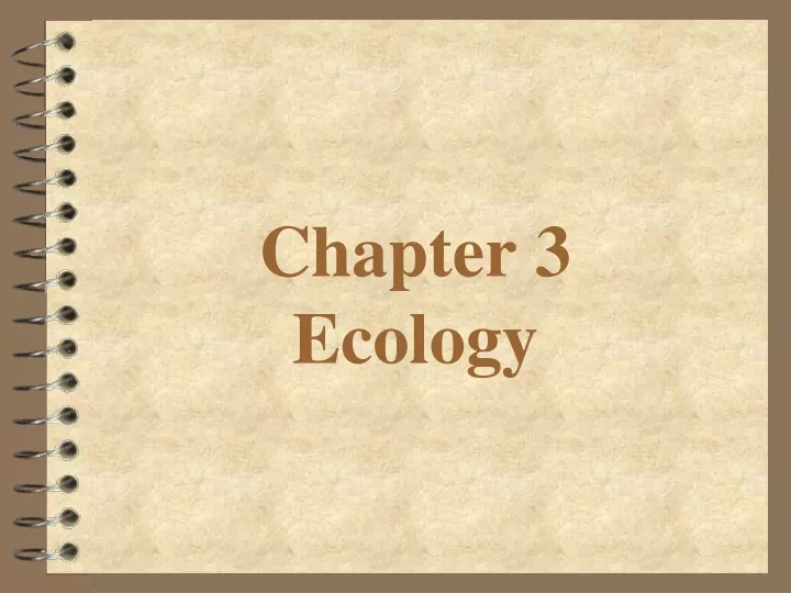 chapter 3 ecology
