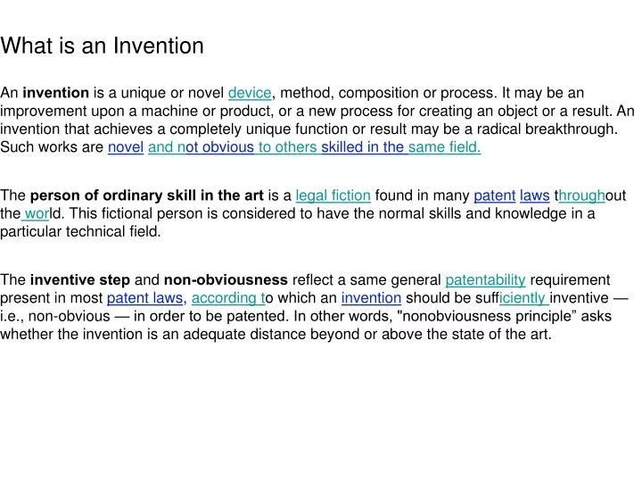 what is an invention