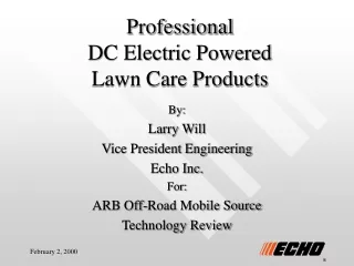 Professional  DC Electric Powered  Lawn Care Products