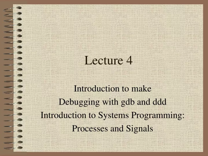 lecture 4