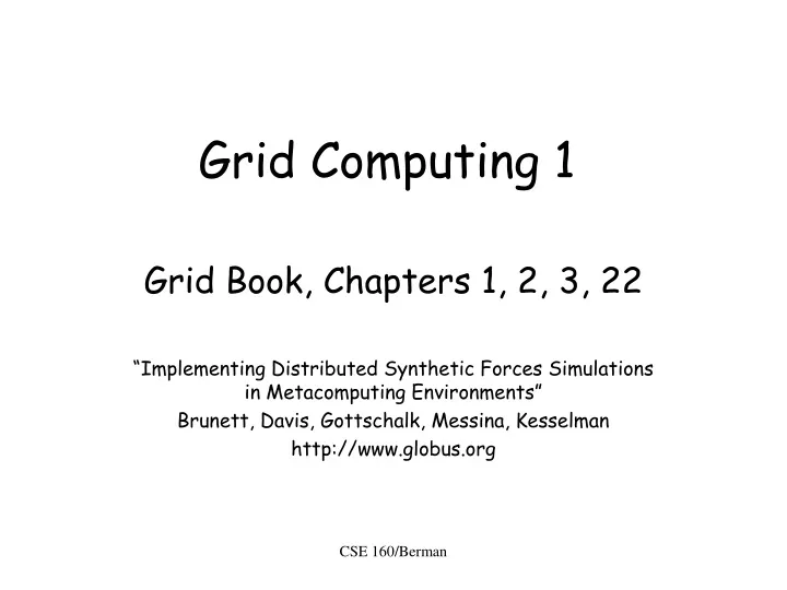 grid computing 1