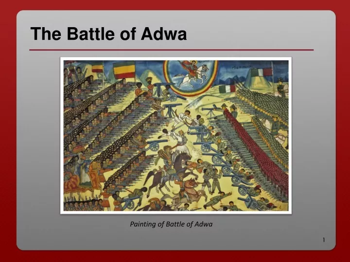 the battle of adwa