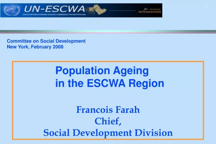 francois farah chief social development division