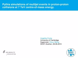 Pythia simulations of multijet events in proton-proton collisions at 7 TeV centre-of-mass energy.