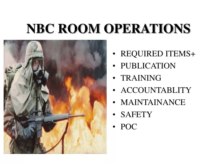 nbc room operations