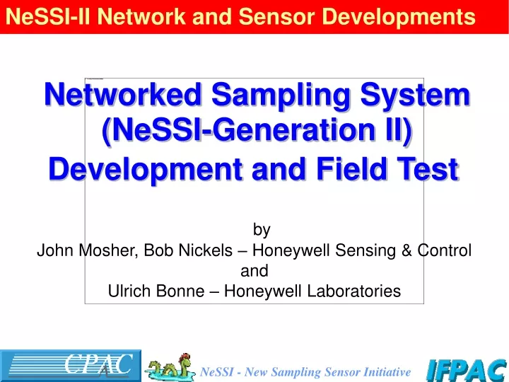 nessi ii network and sensor developments