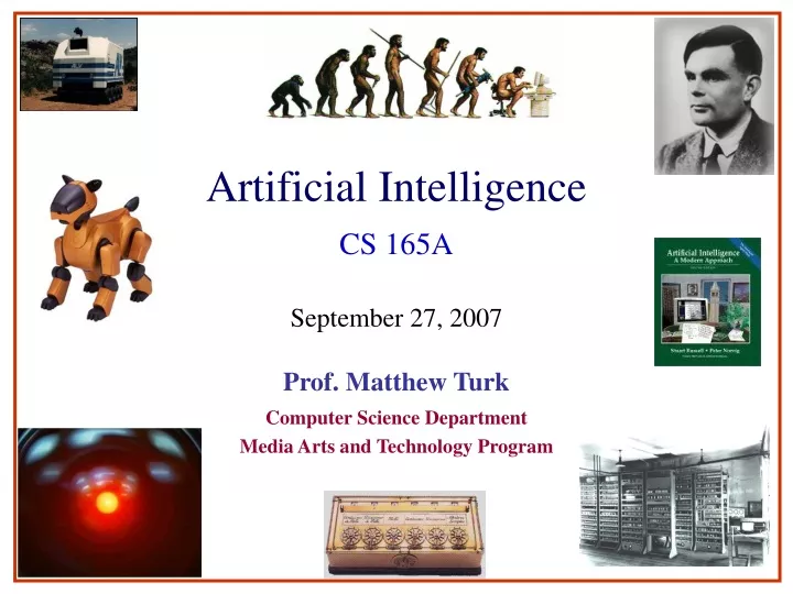 artificial intelligence cs 165a