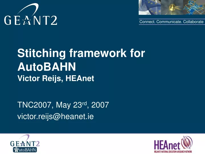 stitching framework for autobahn victor reijs heanet