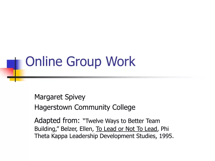 online group work