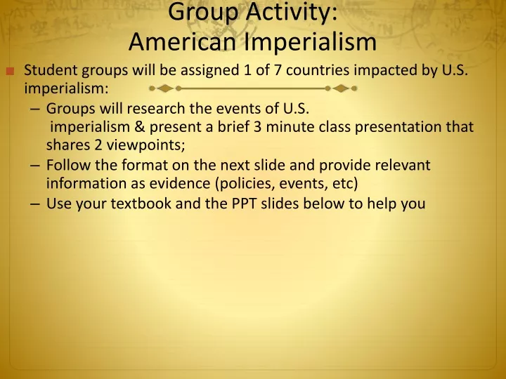 group activity american imperialism