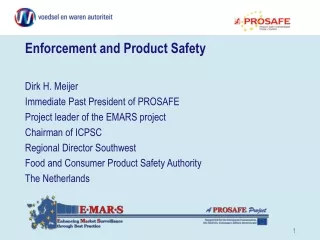 Enforcement and Product Safety