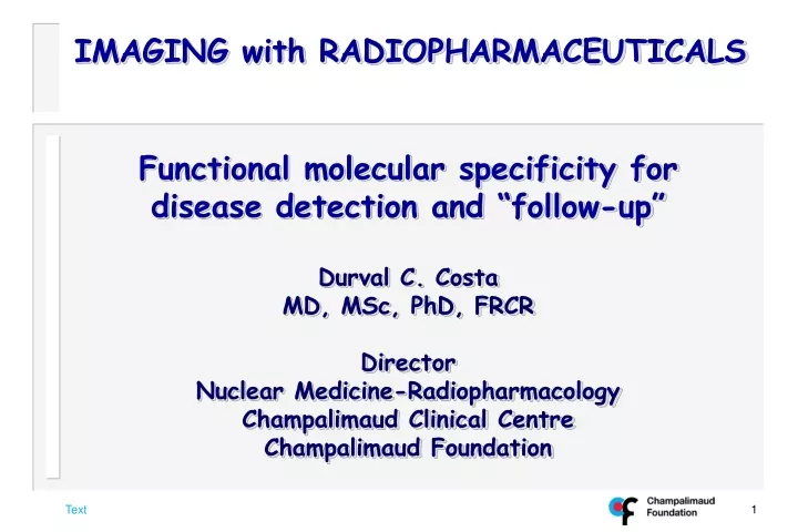imaging with radiopharmaceuticals