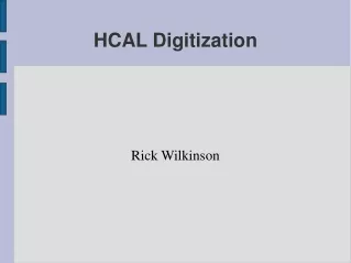 HCAL Digitization