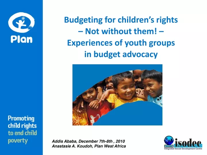budgeting for children s rights not without them experiences of youth groups in budget advocacy