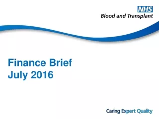 Finance Brief July 2016
