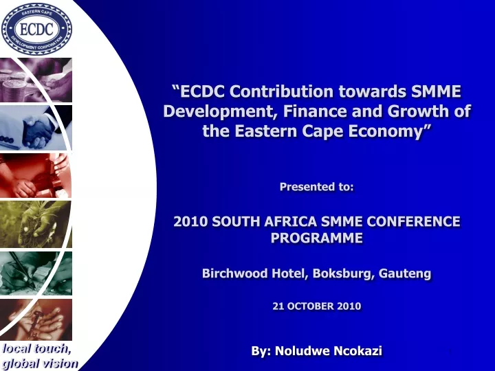 ecdc contribution towards smme development