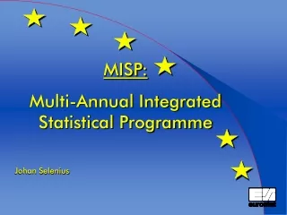MISP: Multi-Annual Integrated Statistical Programme Johan Selenius
